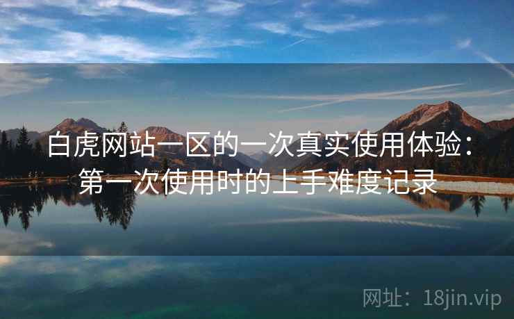 白虎网站一区的一次真实使用体验：第一次使用时的上手难度记录